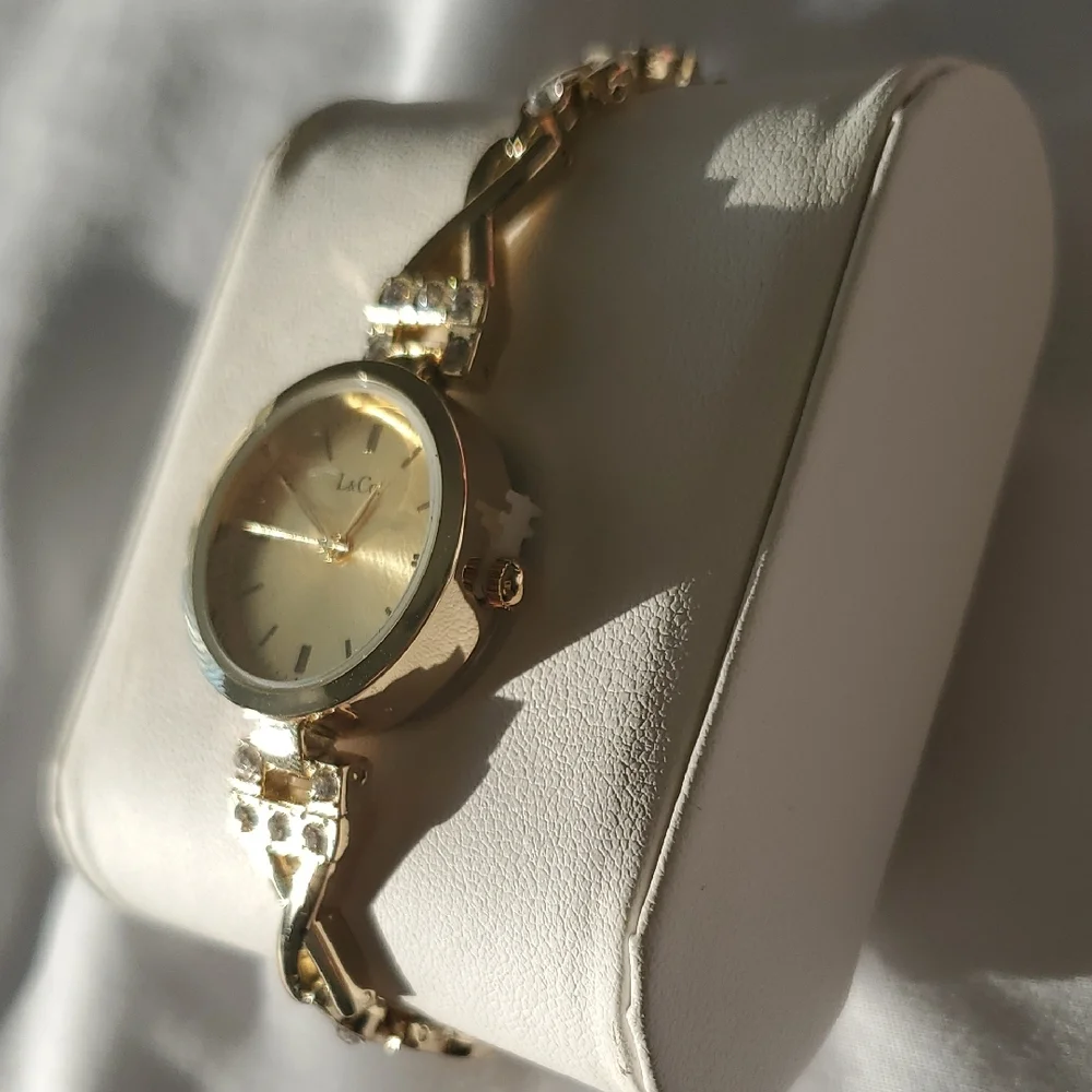 Gold-Tone Crystal Bracelet Watch for Women - Picture 7 of 7